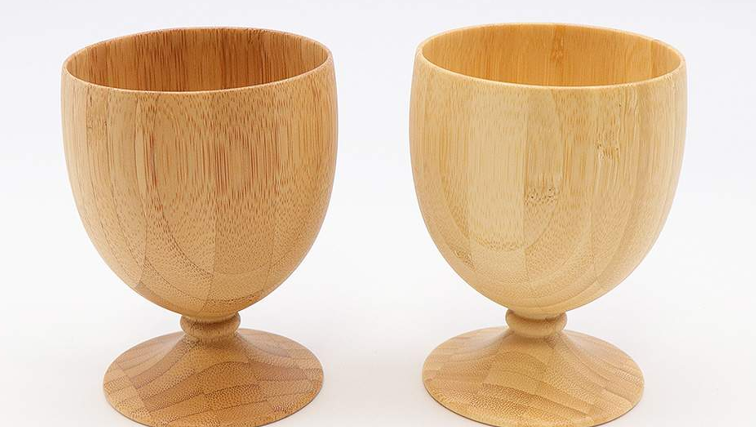 Bamboo Vessel Glass Goblet 8.1 fl oz (230 ml) Pair Set Set - 2