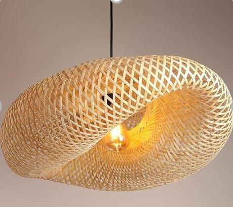 Dome Handmade Bamboo Pendant Hanging Light
